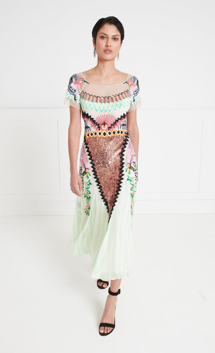 Talia Pumpkin Print Pima Dress main image 1