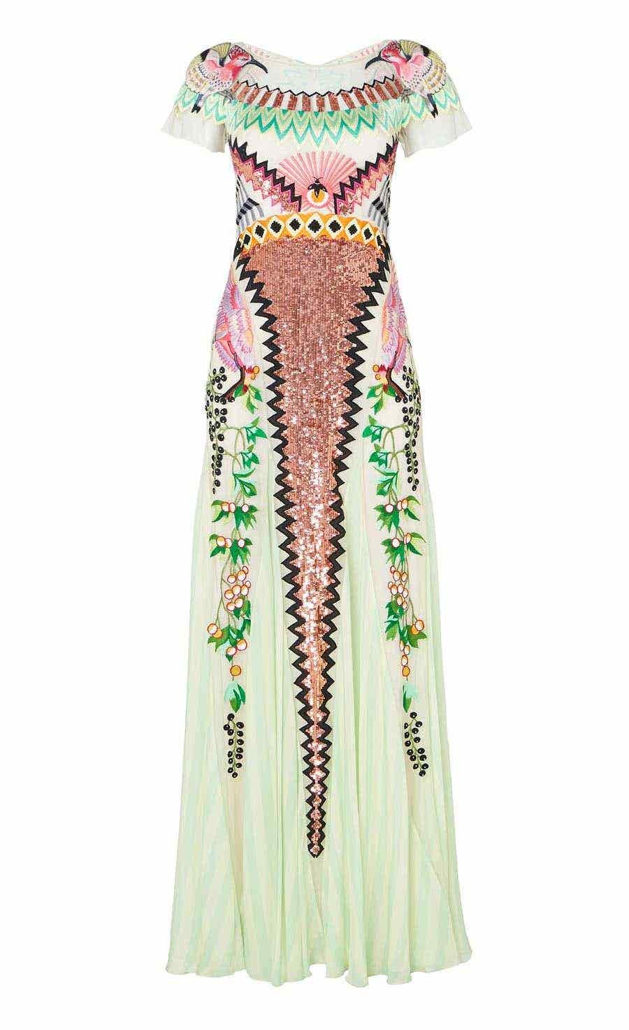 Talia Long Dress Seashell Dresses and Jumpsuits Temperley