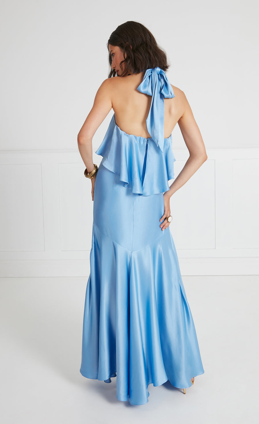 Lee Halterneck Dress - Cornflower