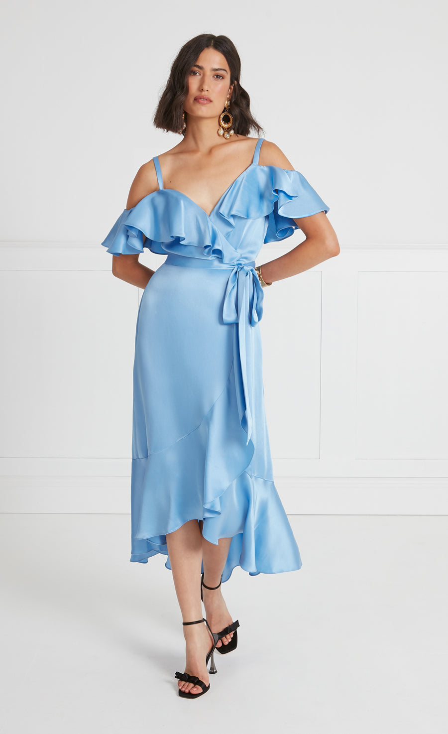 Lee Strappy Dress - Cornflower