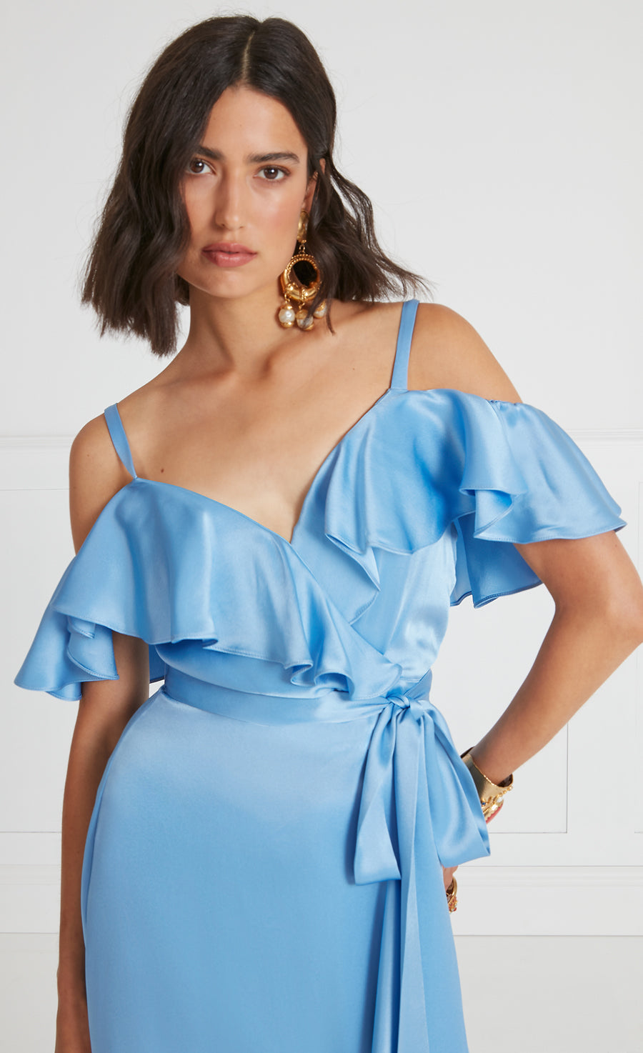 Lee Strappy Dress - Cornflower