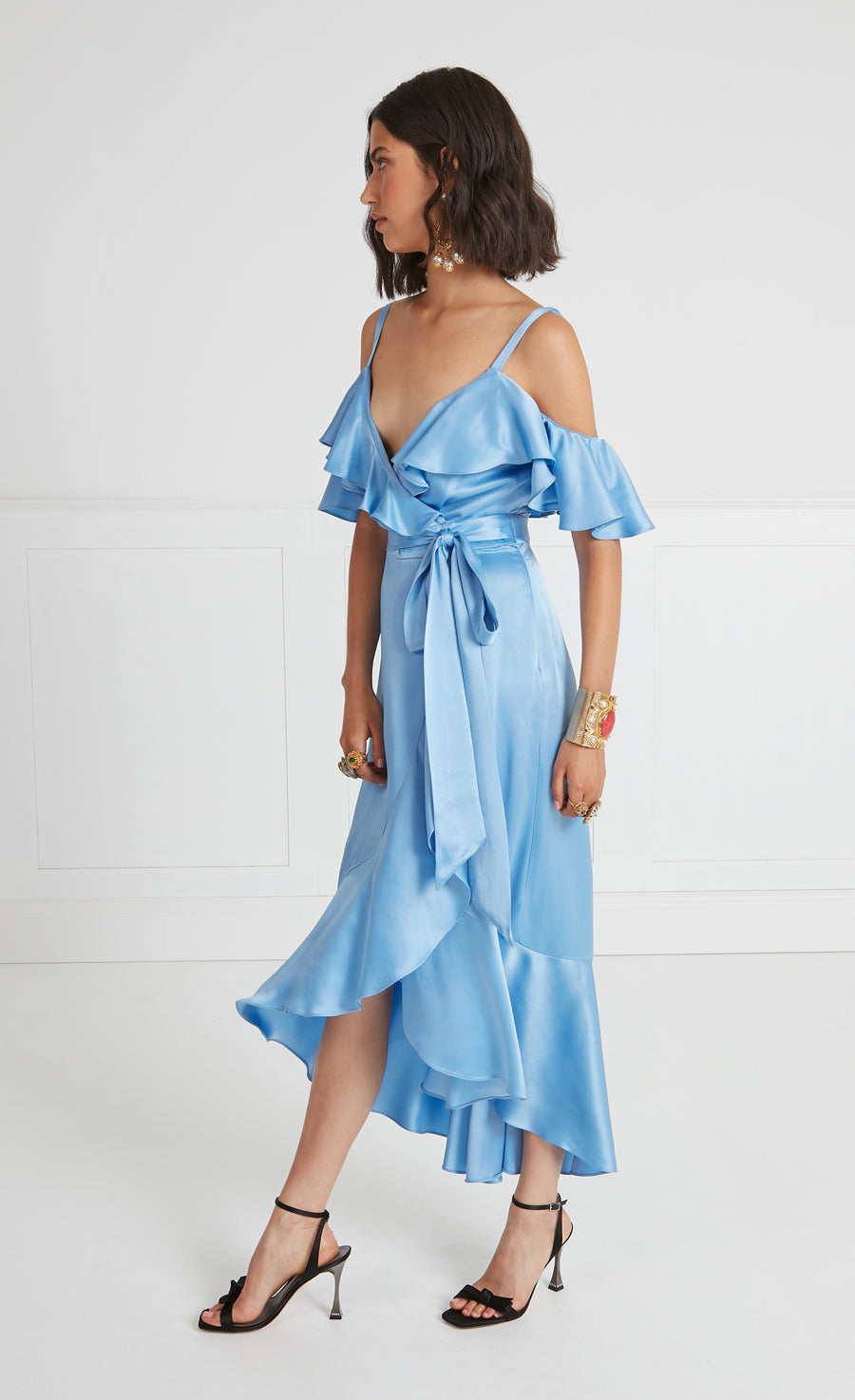 Lee Strappy Dress - Cornflower