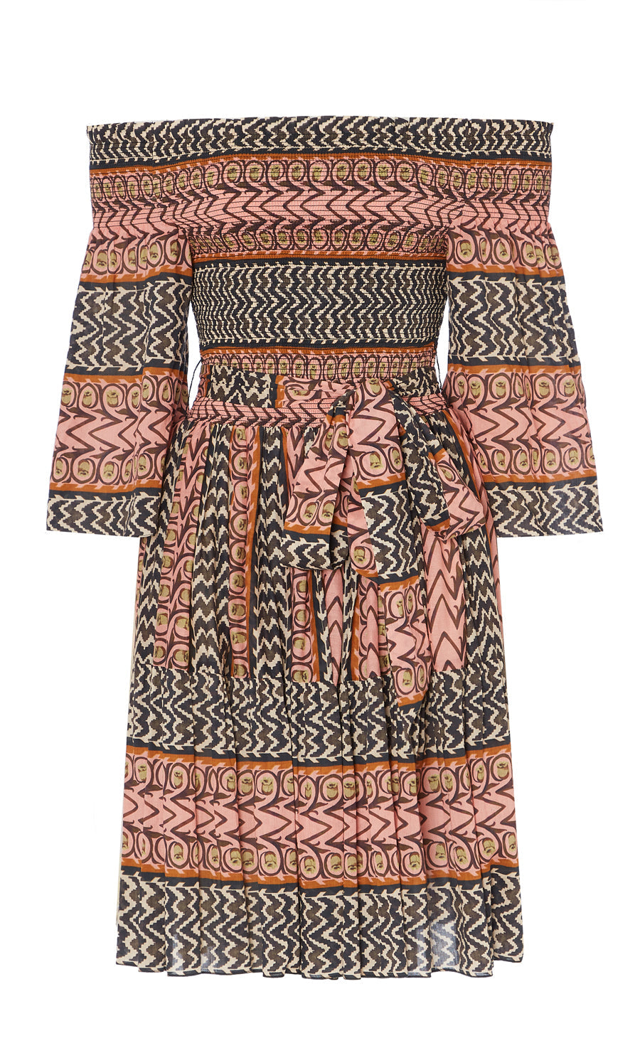 Gia Off Shoulder Mini Dress - Gosamer Pink