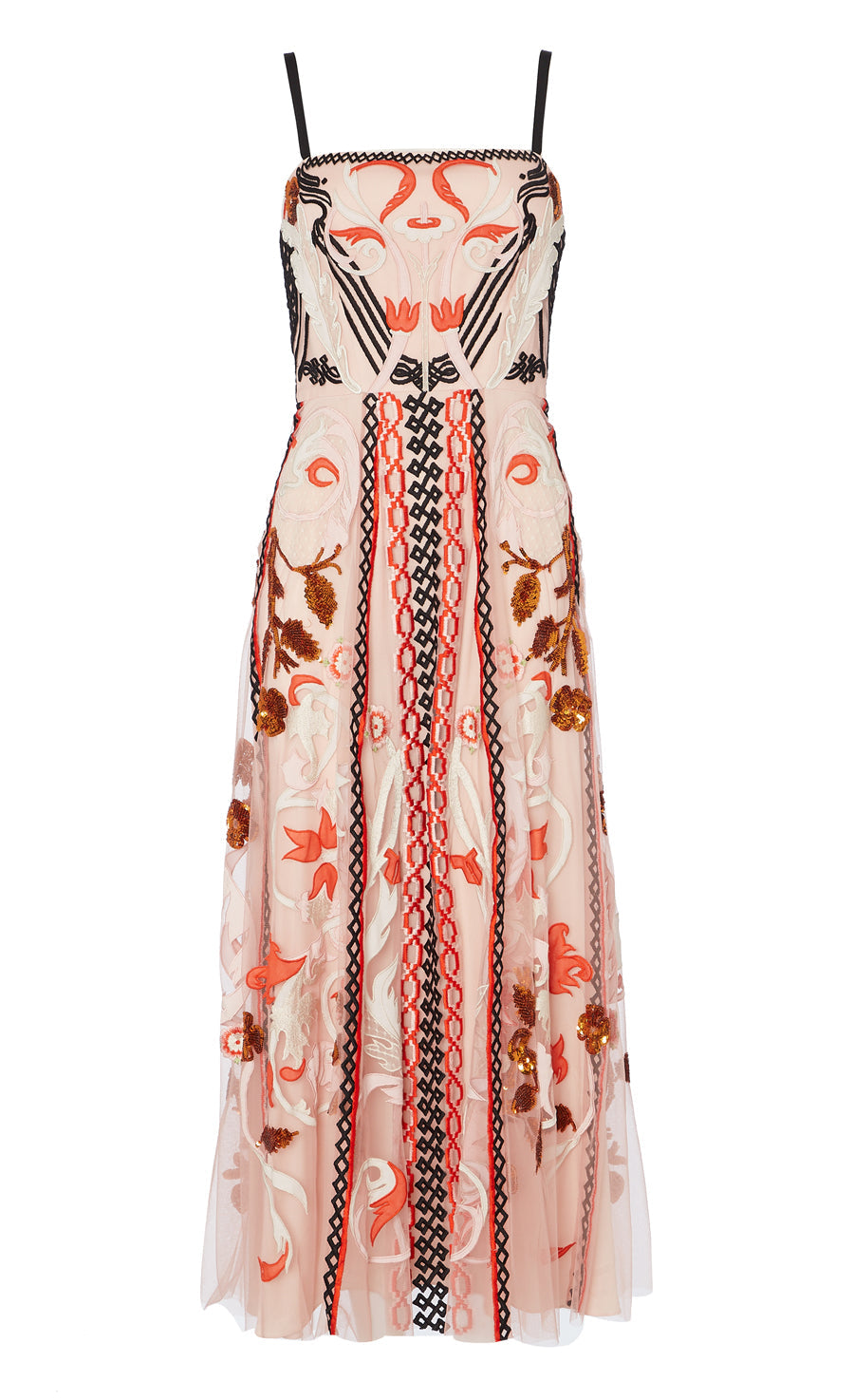 Alessia Strappy Dress - Rosewater