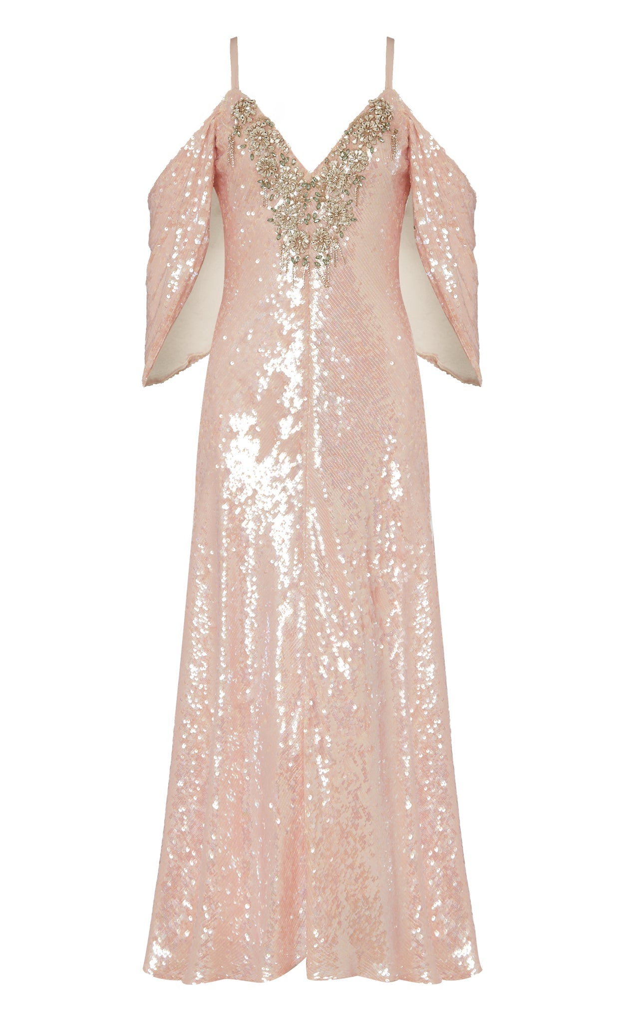open lace back dress Temperley London - Petal Gown - Blush main image 0