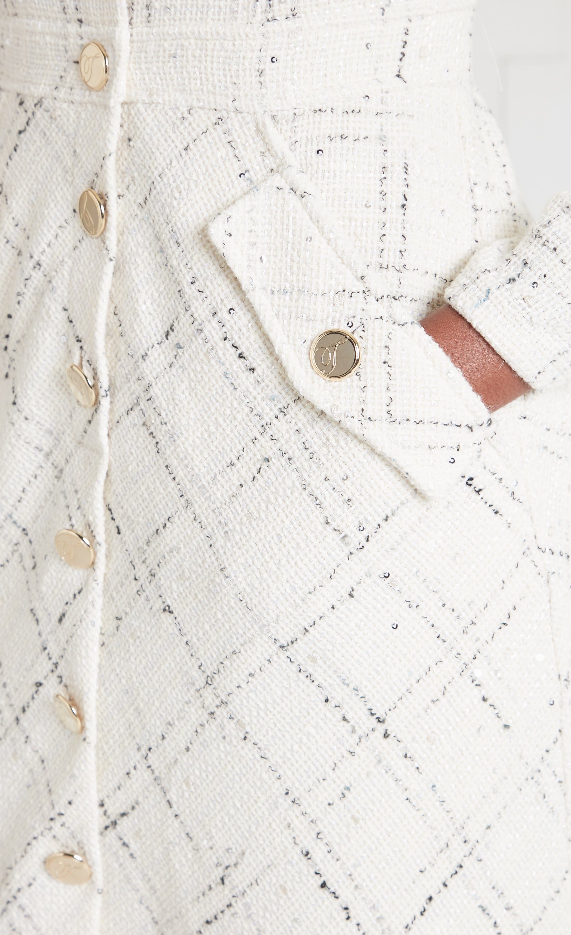 Colonel Dress - White Check