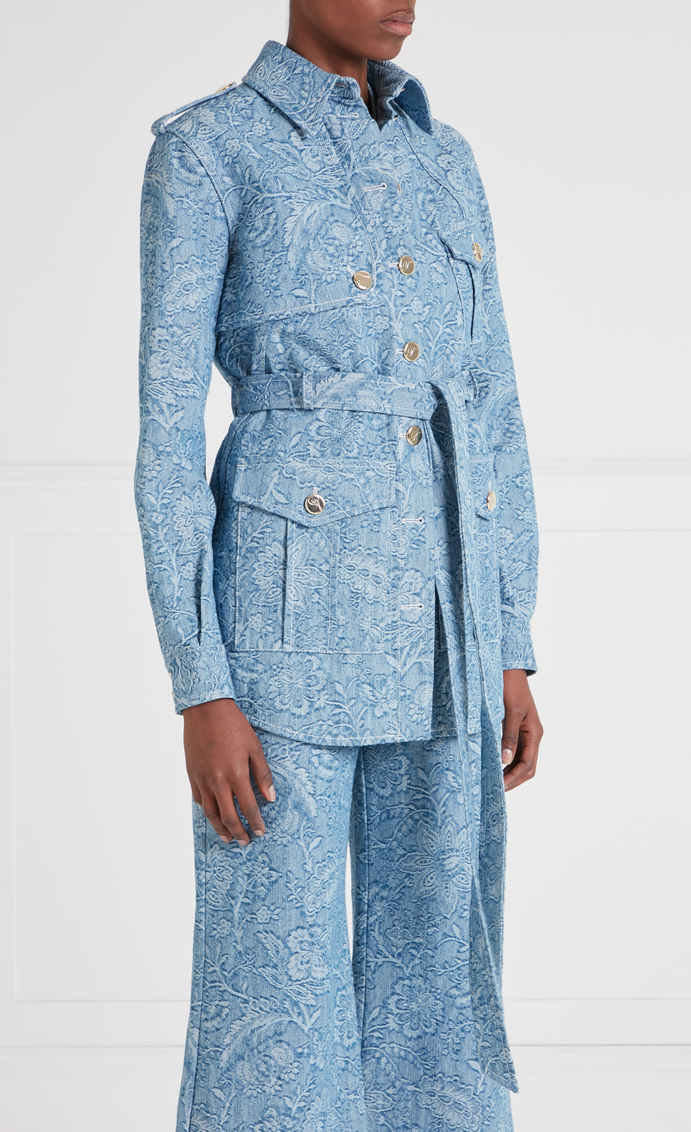 Francis Denim Shirt Jacket - Washed Blue