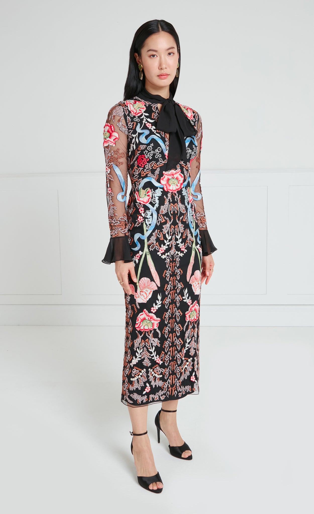 Bilbao Tie Dress - Black