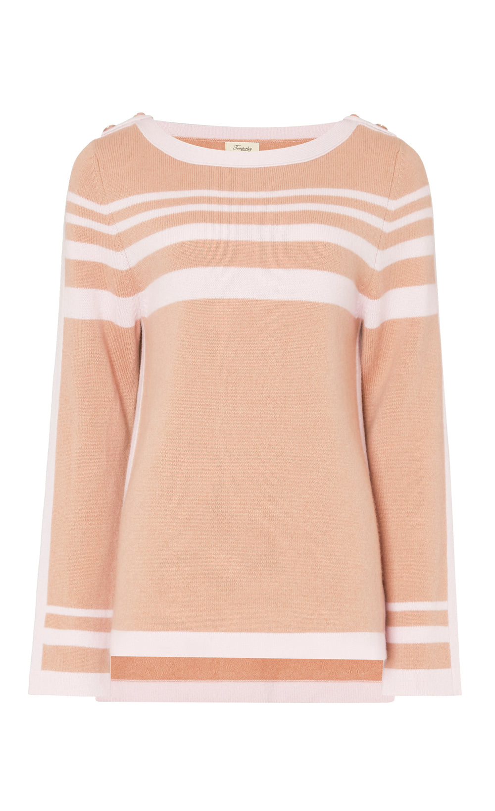 Bretton Knit Top - Pink/Camel