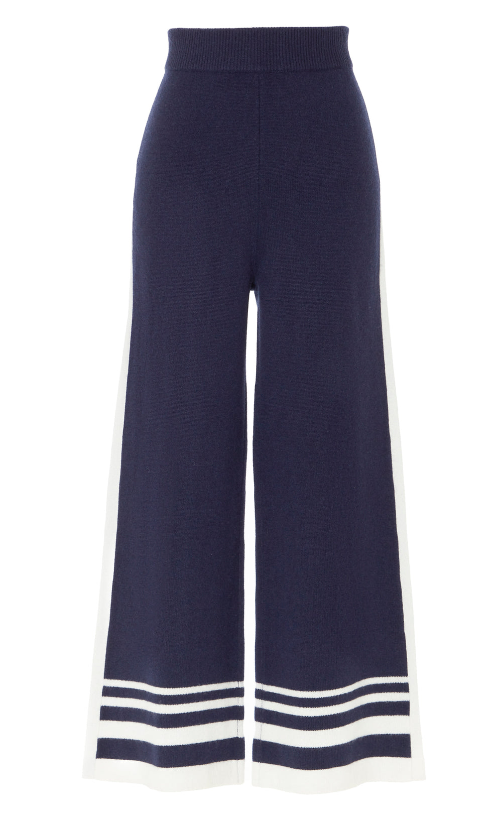 Bretton Knit Trousers - Navy/Ivory