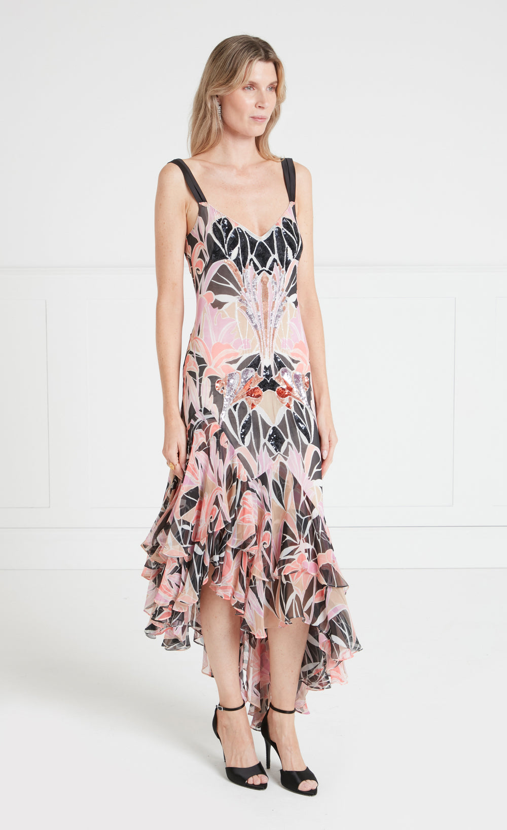 Alani Ruffle Dress - Pink