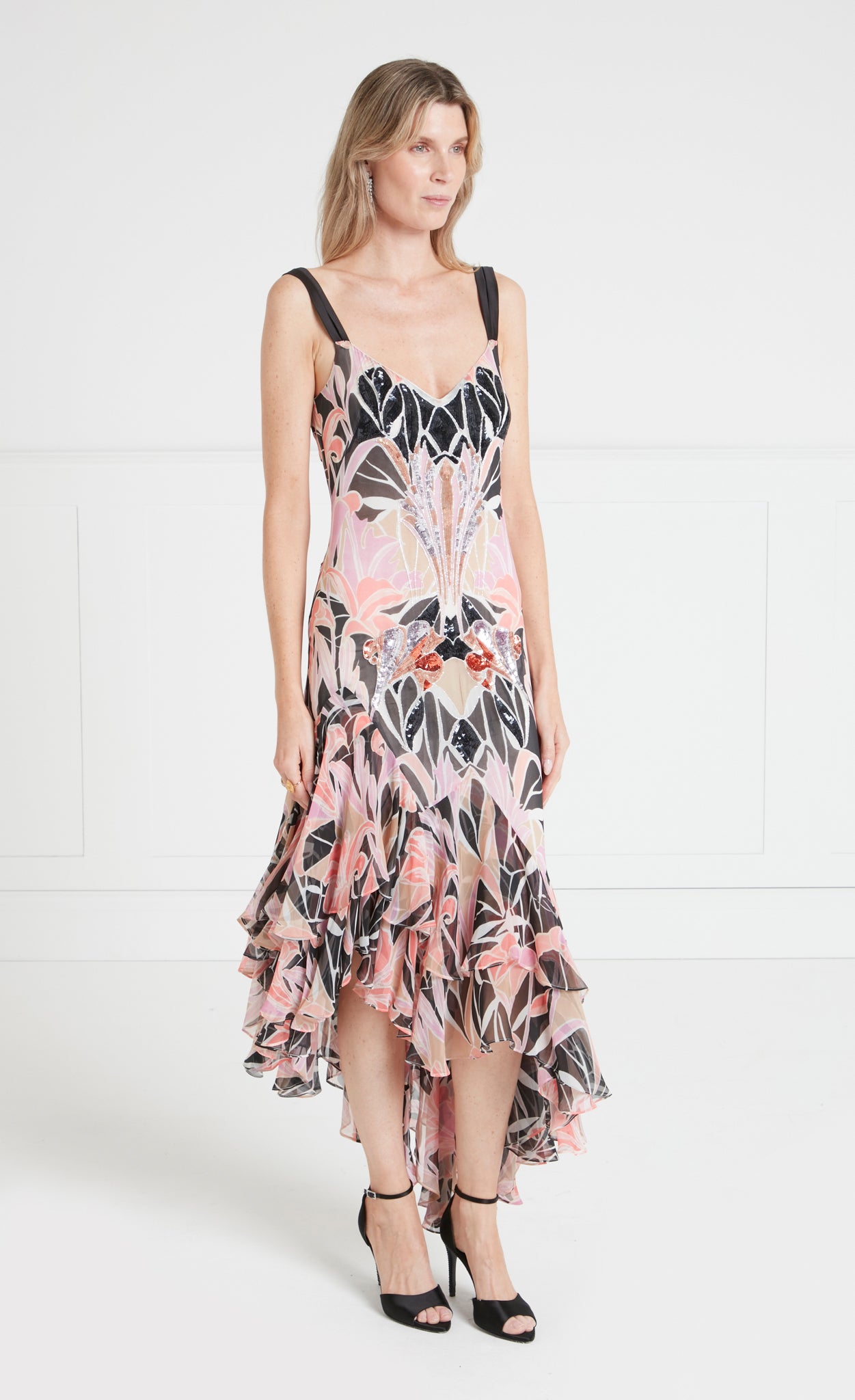 Alani Ruffle Dress - Pink