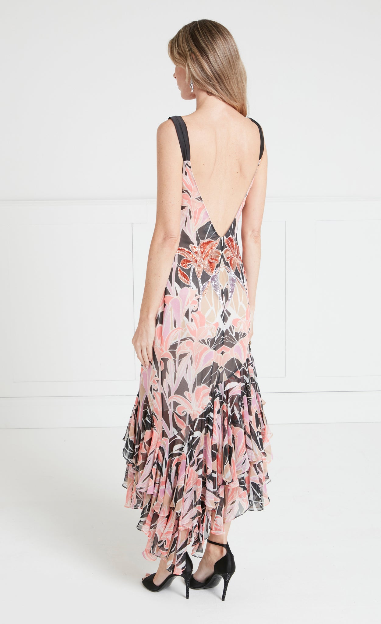 Alani Ruffle Dress - Pink