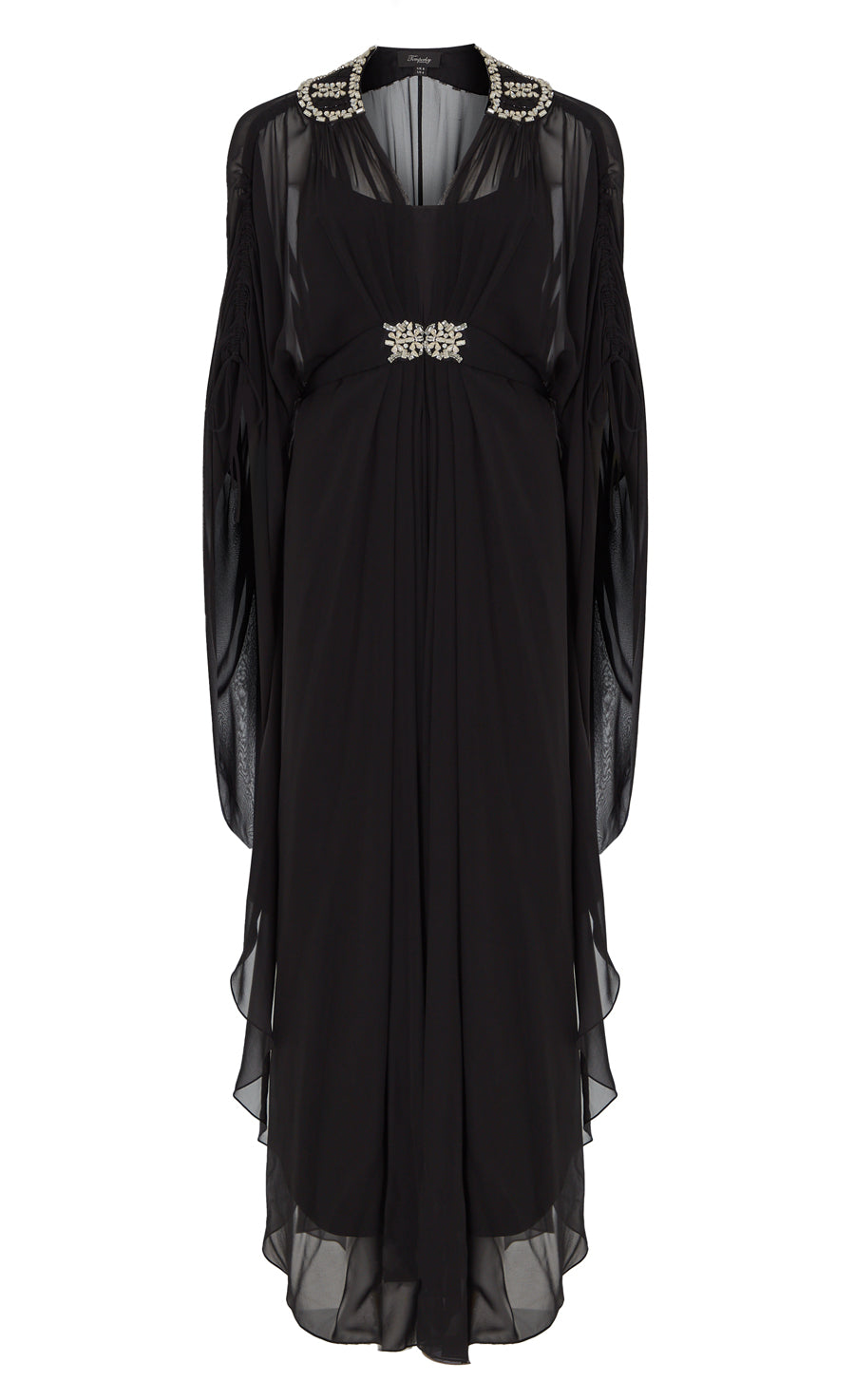 Sofia Long Kaftan - Black