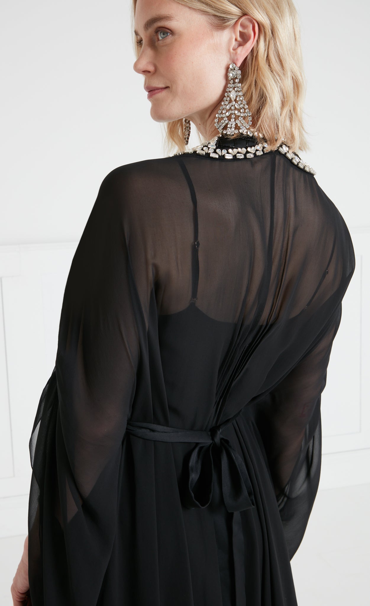 Sofia Long Kaftan - Black