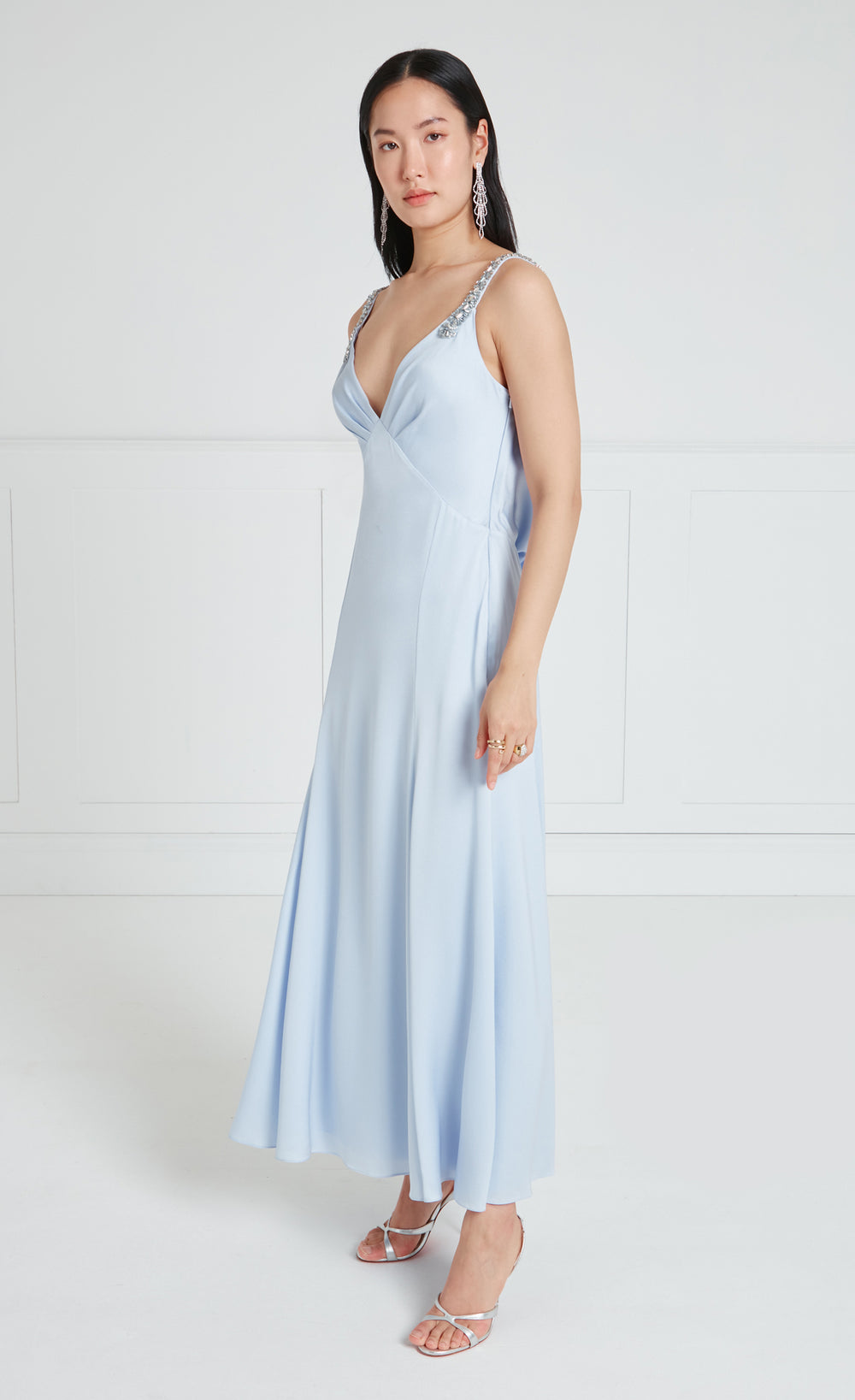 Sofia Strappy Dress - Powder Blue