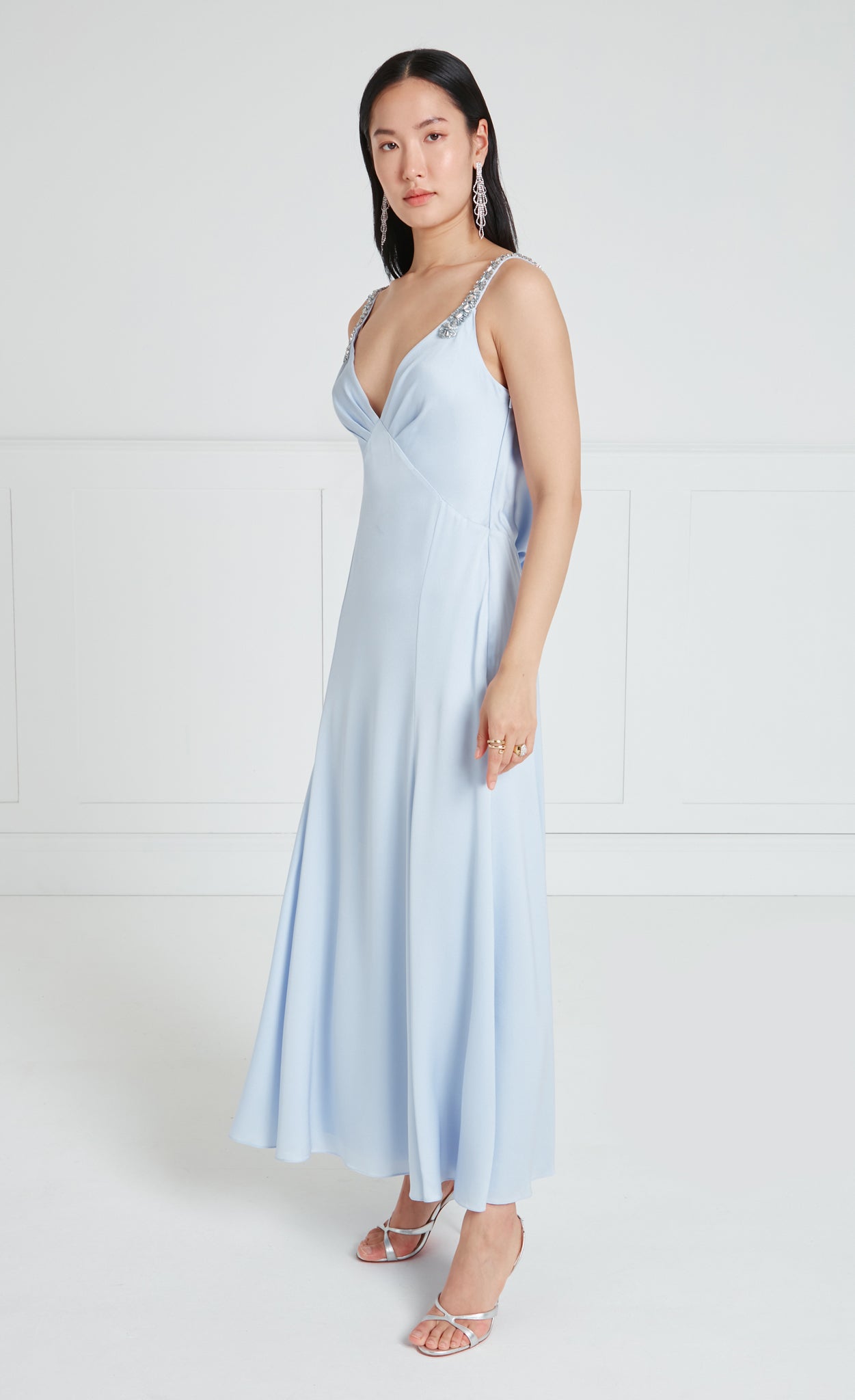 Sofia Strappy Dress - Powder Blue