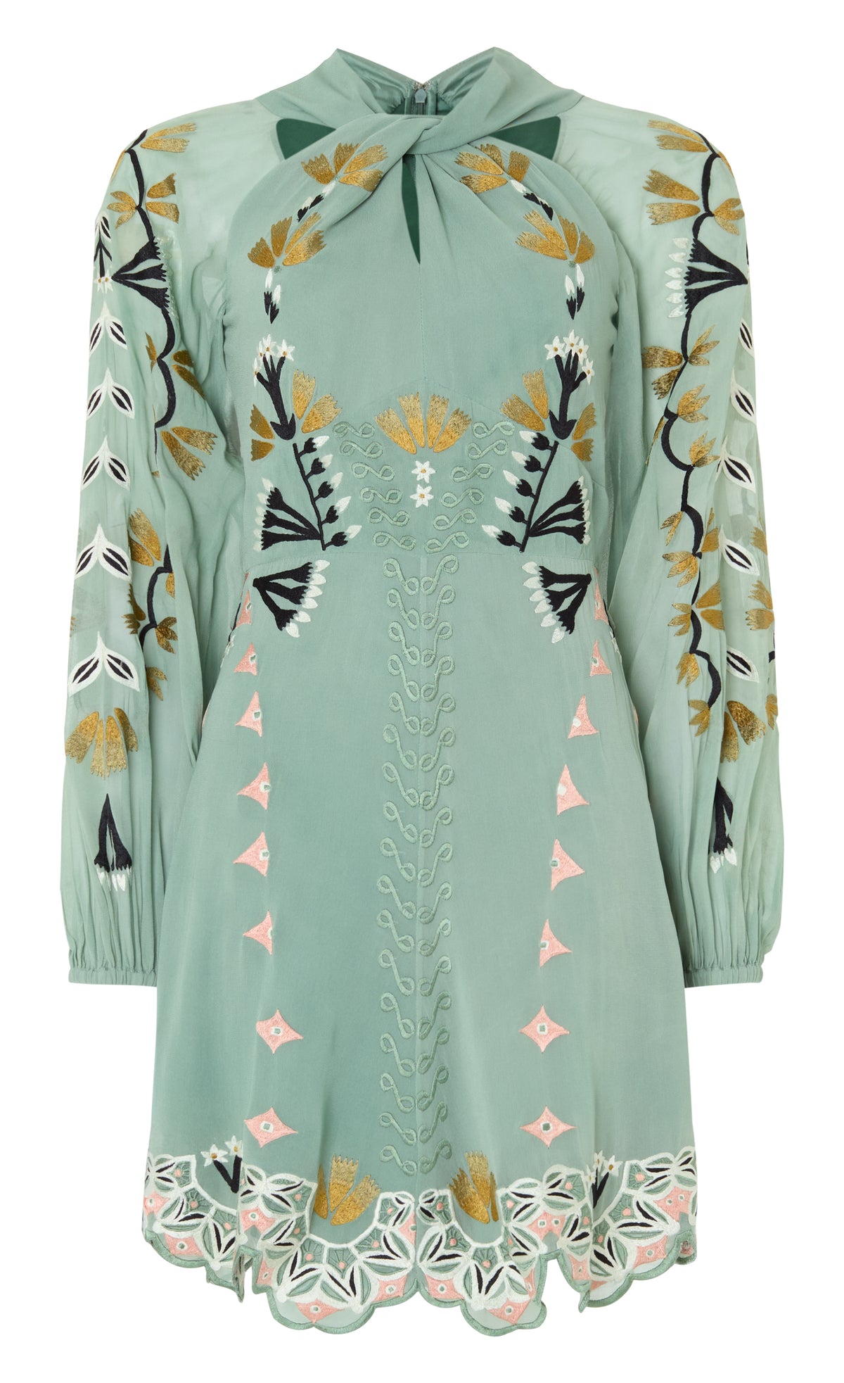 temperley green dress London - Rosalba Mini - Jade Temperley london dress