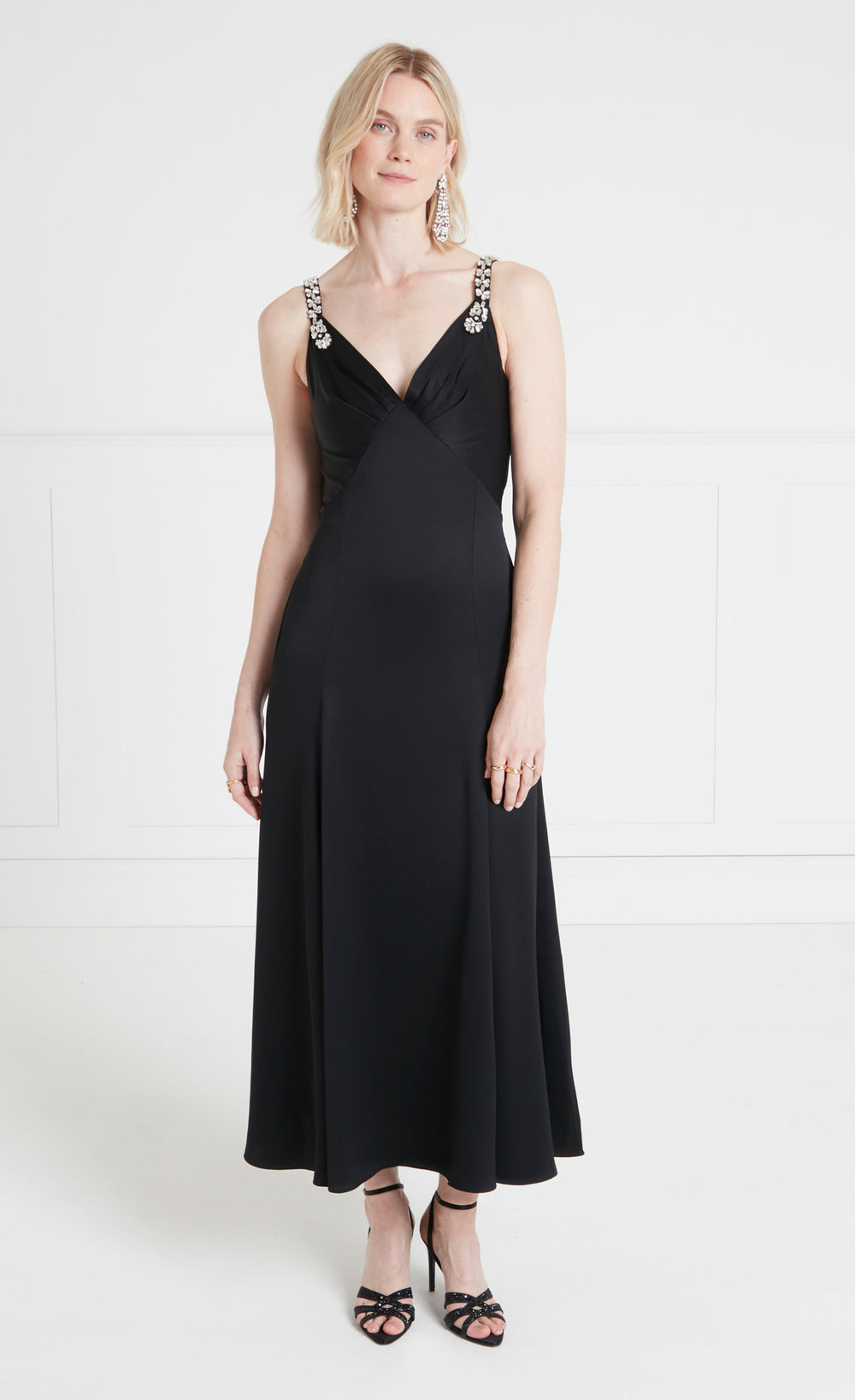 Sofia Strappy Dress - Black