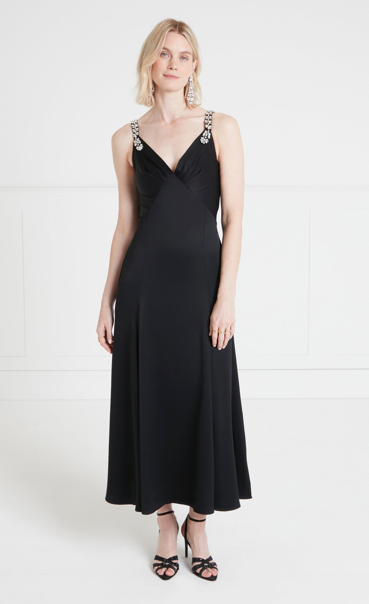 Sofia Strappy Dress - Black