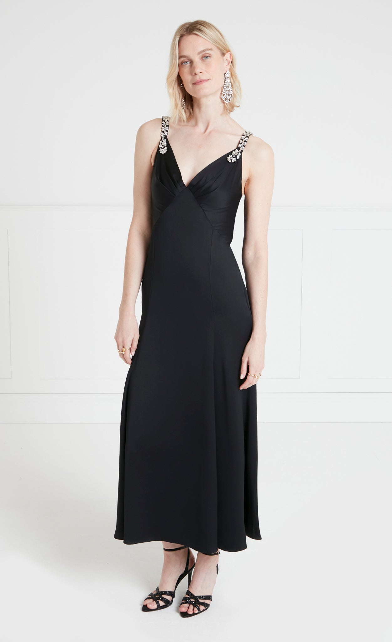 Sofia Strappy Dress - Black