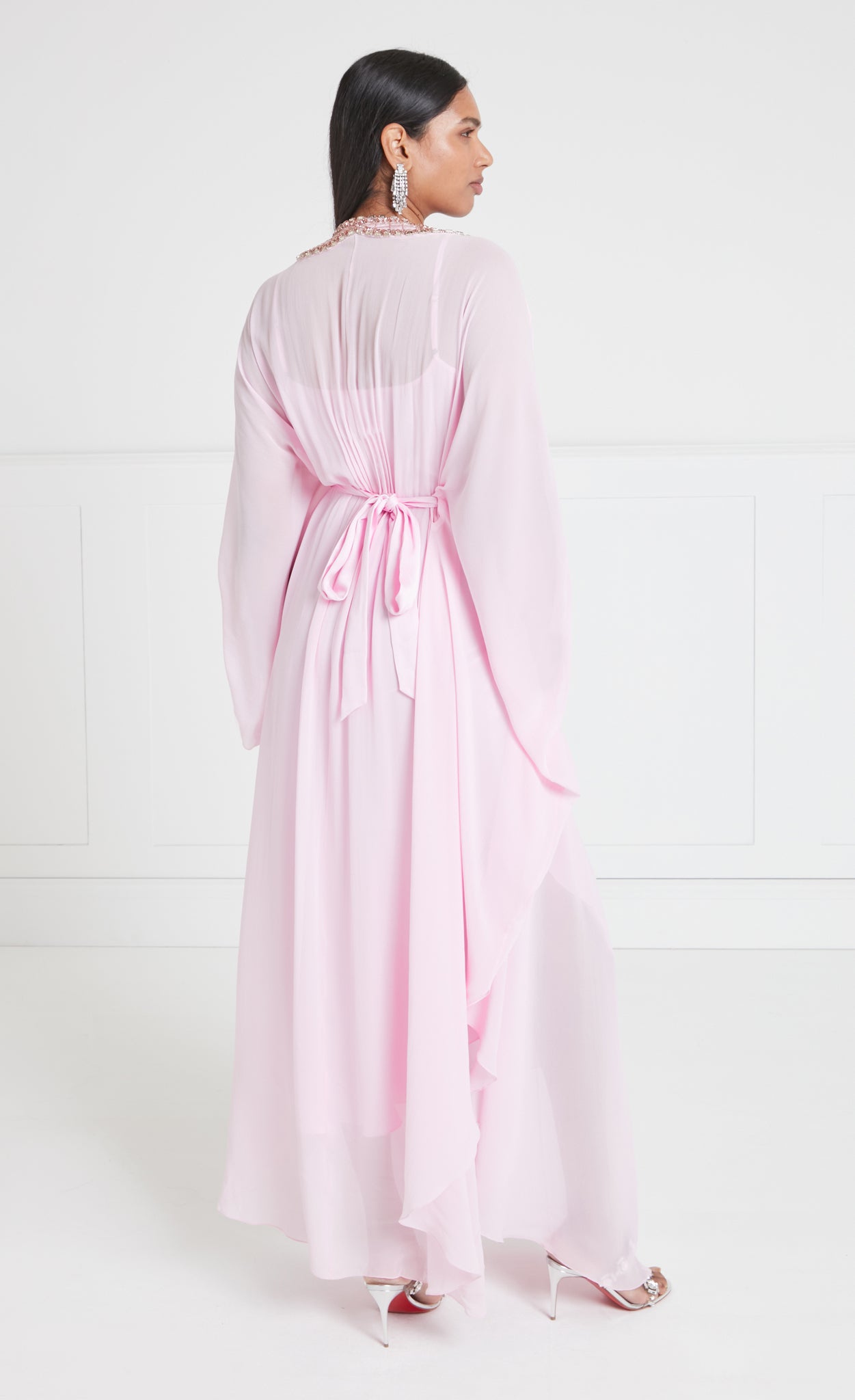 Sofia Long Kaftan - Powder Pink