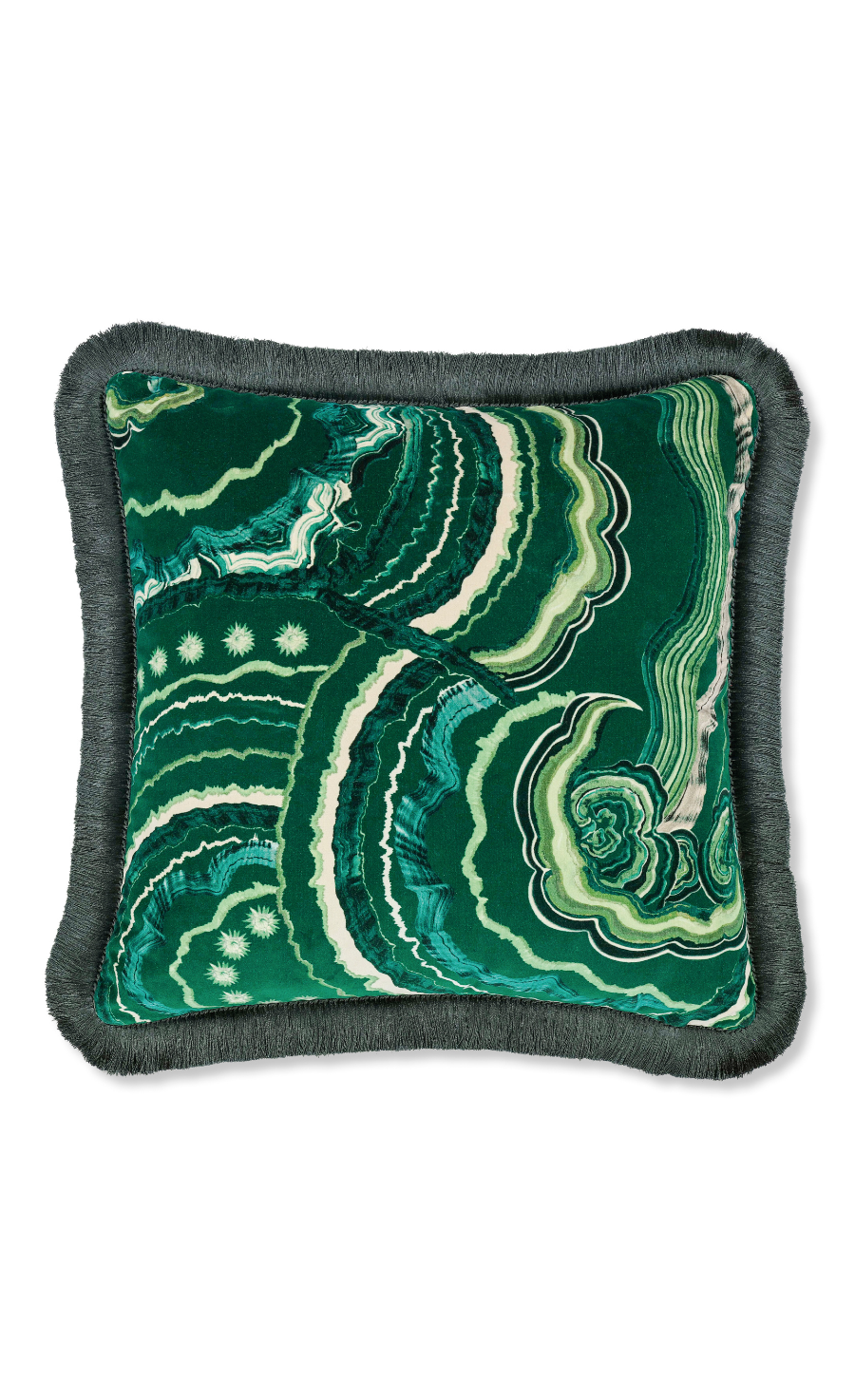 Fantasia Cushion - Malachite