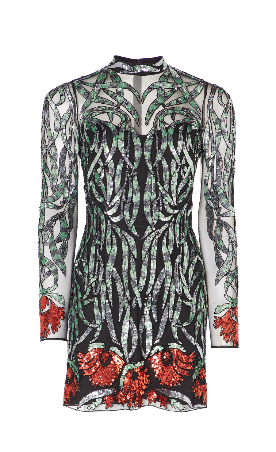 Suzani Sequin Mini Dress Black Dresses and Jumpsuits