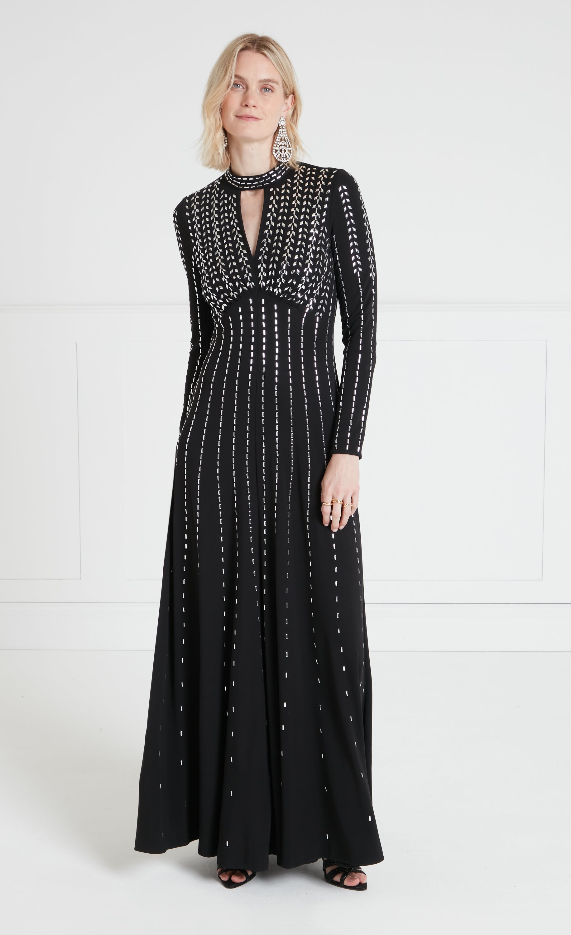 Comet Dress Black Silver Dresses Jumpsuits Temperley London