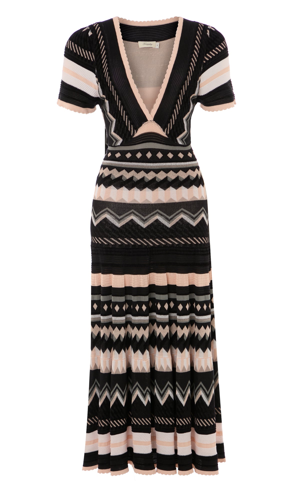 Meryl Knit V-Neck Dress