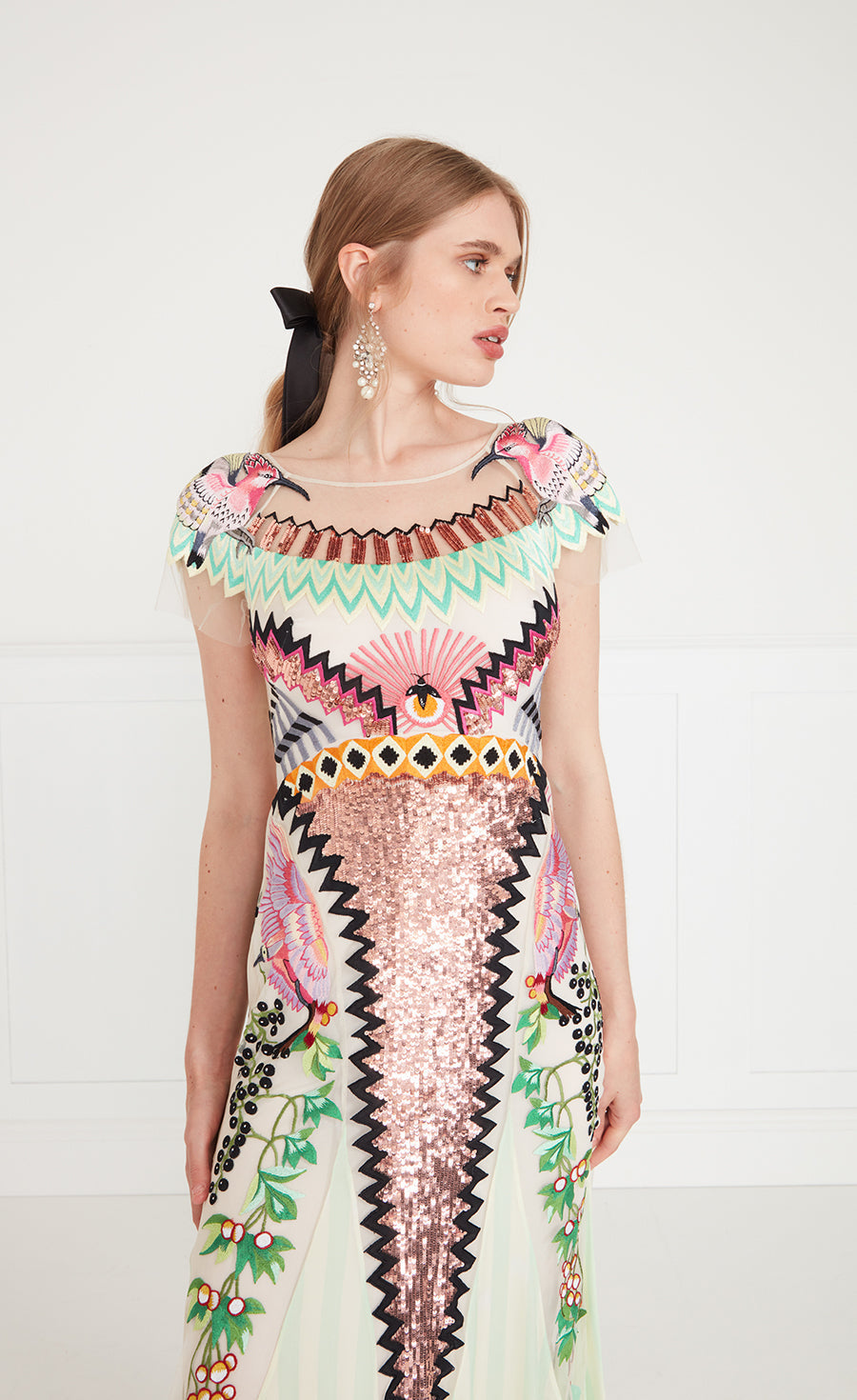 Talia Long Dress - Seashell | Dresses and Jumpsuits | Temperley London Temperley London (INT) Talia Long Dress - Seashell | Dresses and Jumpsuits | Temperley London Temperley London (INT)