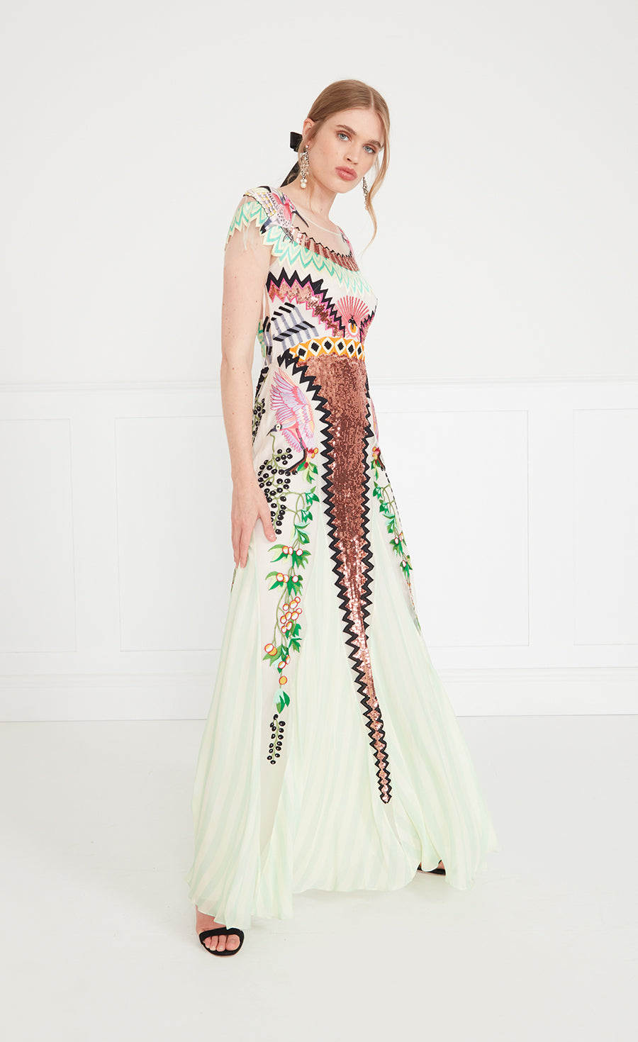 Talia Long Dress - Seashell | Dresses and Jumpsuits | Temperley London Temperley London (INT) Talia Long Dress - Seashell | Dresses and Jumpsuits | Temperley London Temperley London (INT)