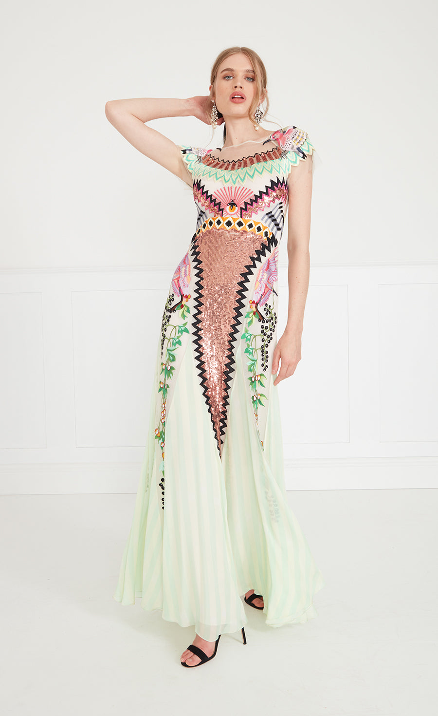 Sequins Luxury Gowns Cocktail Dresses Temperley London INT