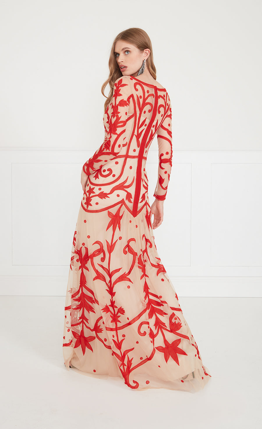 Temperley London - Francine Tattoo Dress - Poppy Red Temperley London - Francine Tattoo Dress - Poppy Red