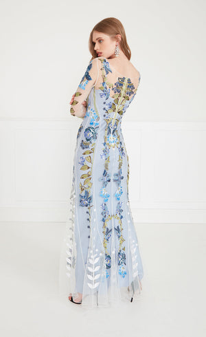 Lucille V-Neck Dress - Frost Blue | Dresses and Jumpsuits | Temperley ...