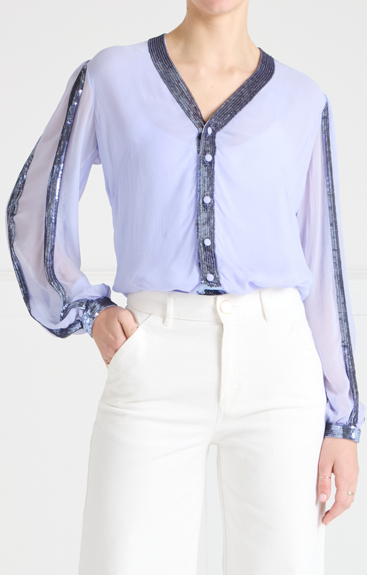Filigree Shirt - Lavender