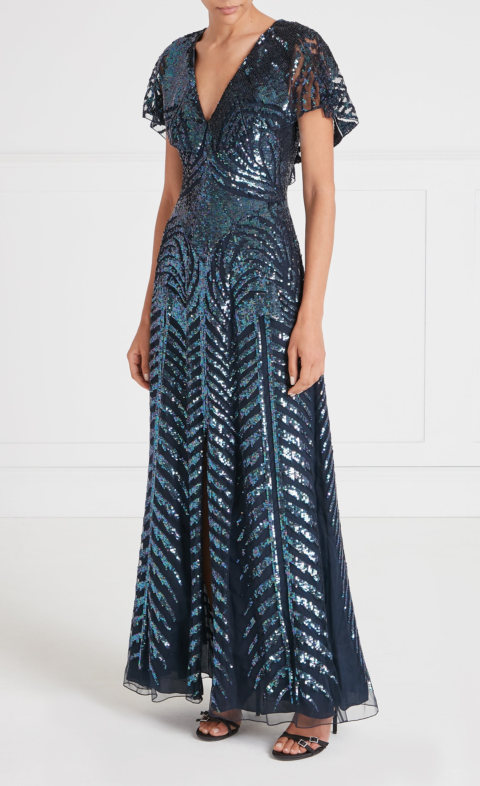 Dusk Long Dress - Navy