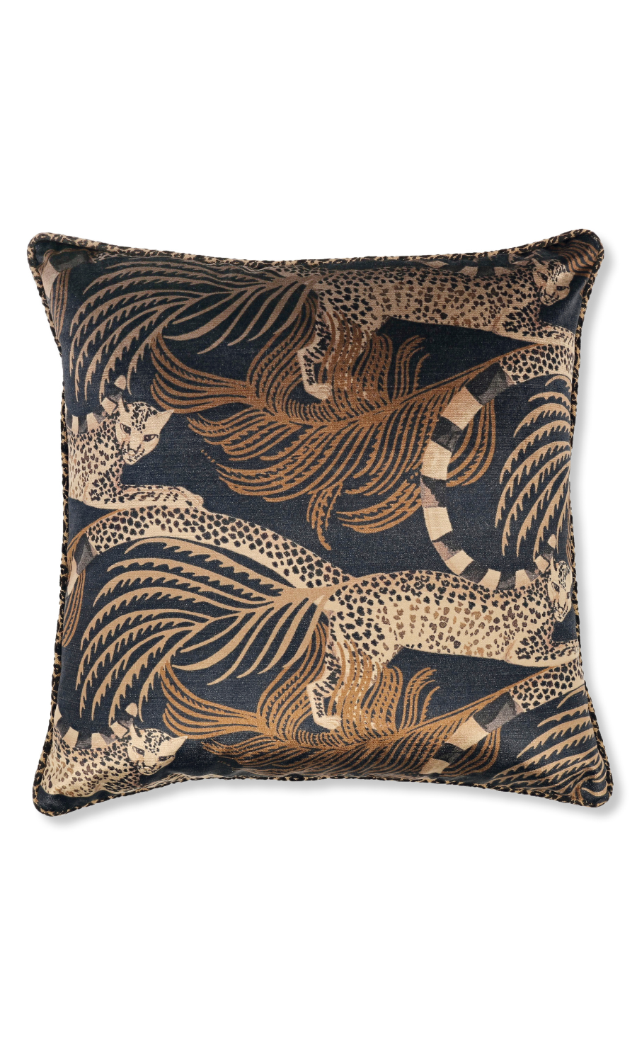 Delilah Velvet Cushion - Ancient Gold