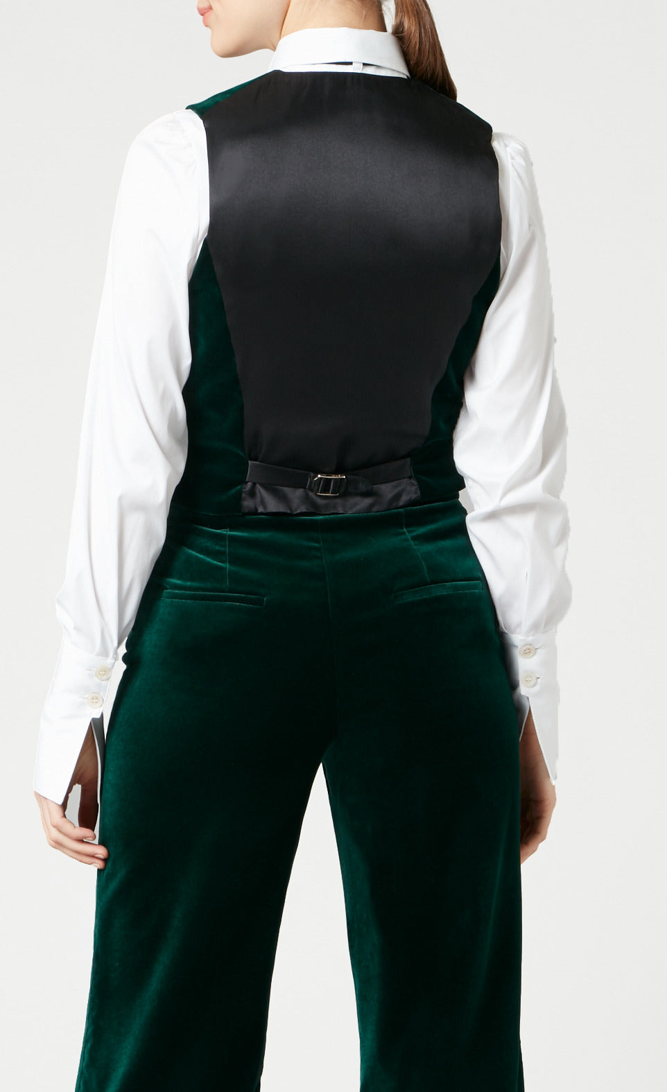 Clove Velvet Waistcoat - Emerald