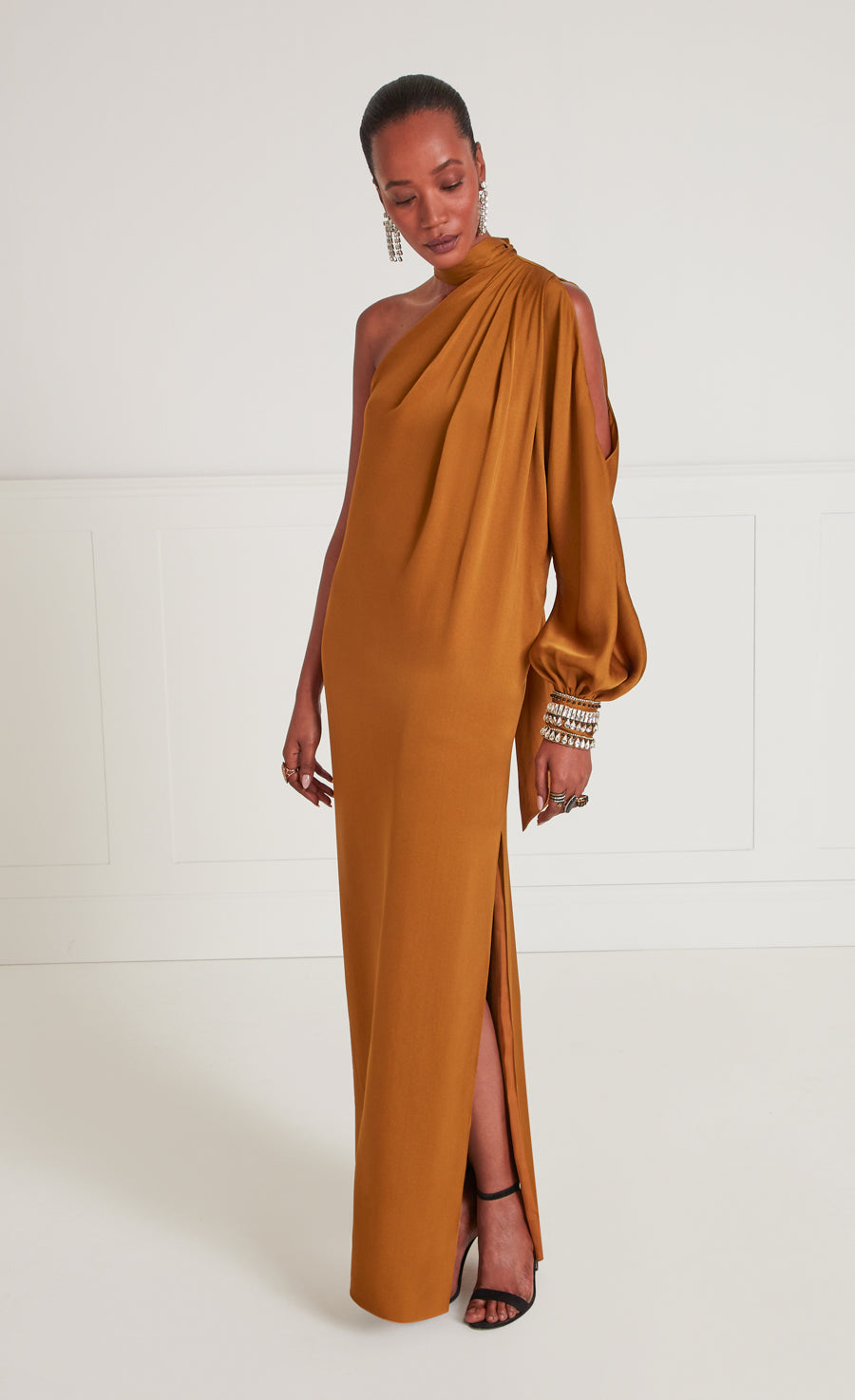 Adalina Draped Dress - Honey