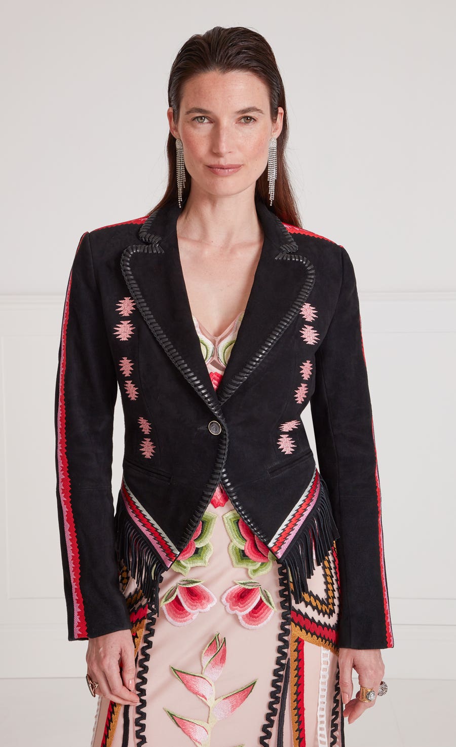 Zola Fitted Jacket - Black | Coats and Jackets | Temperley London
