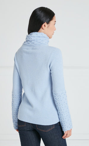 Honeycomb Knit Jumper - Raspberry