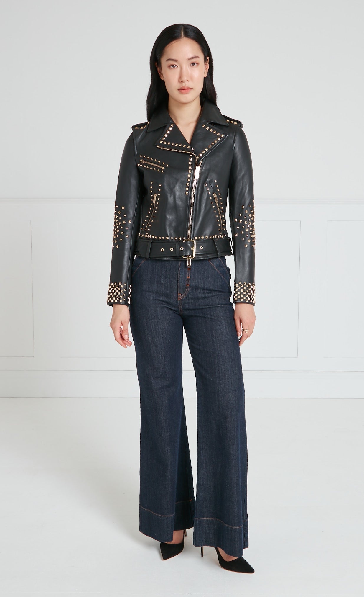 美品deres 8th collection All-around jacket Samara Studded Jacket - Black | Coats & Jackets | Temperley