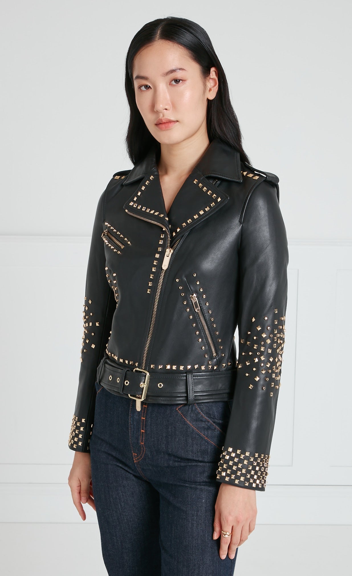 Samara Studded Jacket - Black