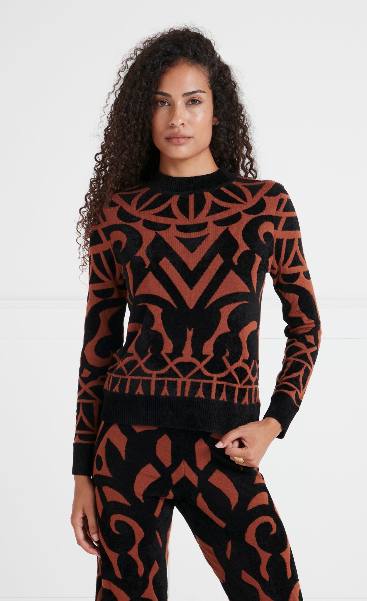 Jani Knit Jumper - Toffee Mix