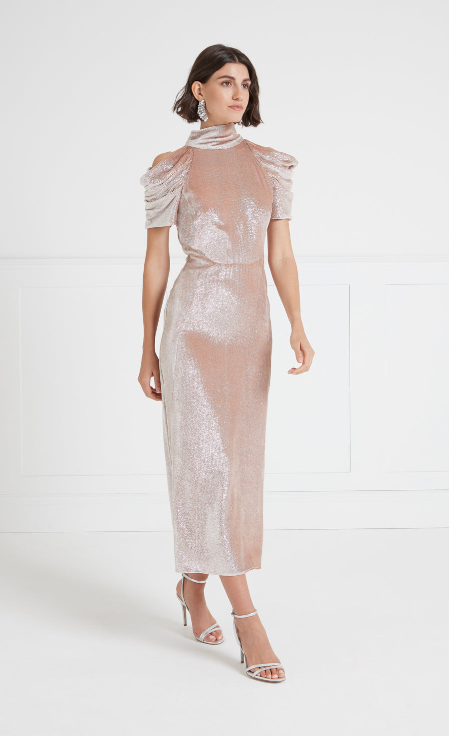 Larisa Cocktail Dress - Pale Pink