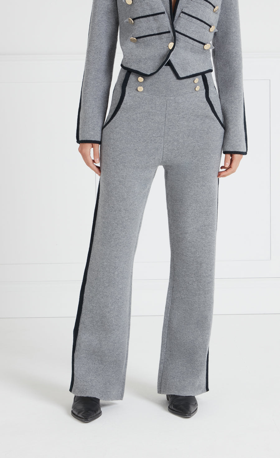 Armina Knit Trouser - Grey