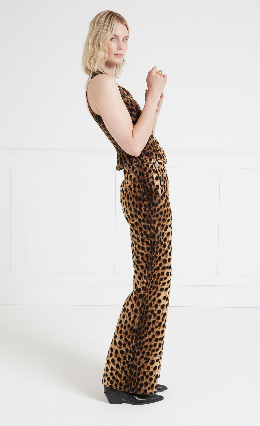 Nemera Waistcoat - Leopard Print