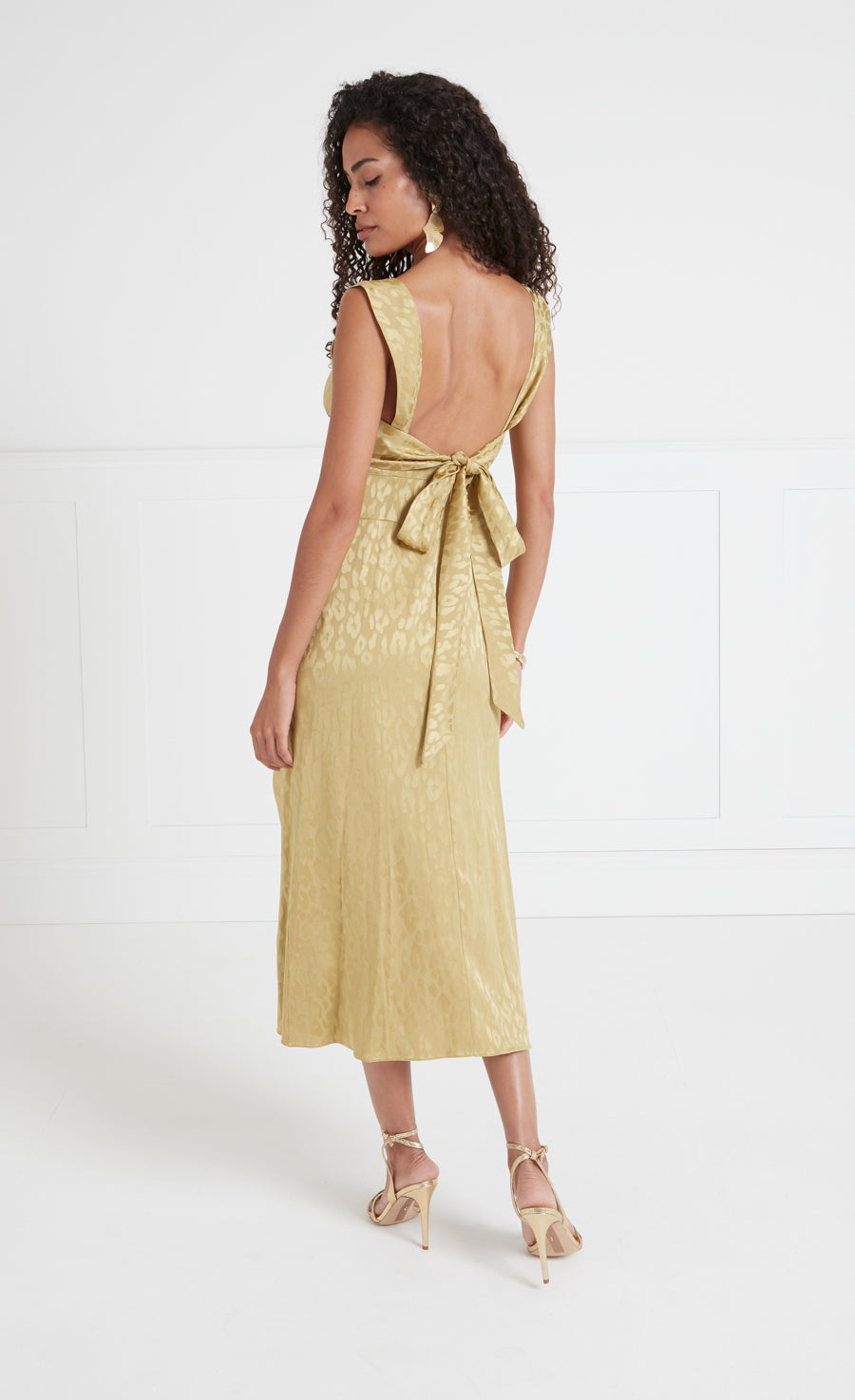 Willow Strappy Dress - Flax Gold