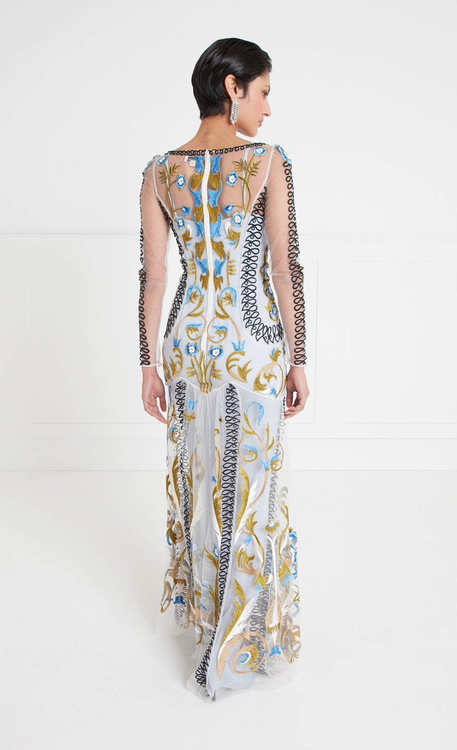 Alessia Sleeved Dress - Halogen Blue | Dresses & Jumpsuits | Temperley London Temperley London (INT) Alessia Sleeved Dress - Halogen Blue | Dresses & Jumpsuits | Temperley London Temperley London (INT)